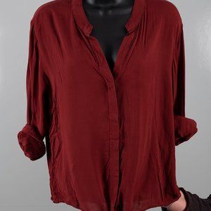 Cloth & Stone Red Rayon blouse
